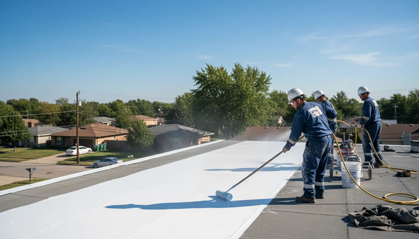 Commercial roof coating in Bearden, AR near me